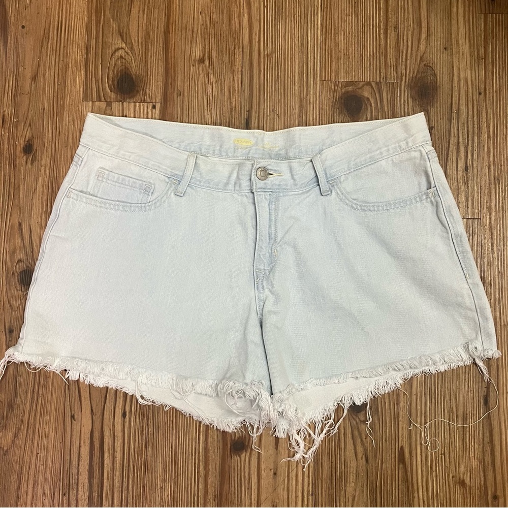 Festival Boho Coachella Cutoff Jean Shorts SZ 10 Bleached out Beachy Grunge